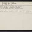 Lewis, North Beach, NB43SW 9, Ordnance Survey index card, page number 3, Recto