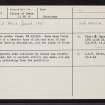 Gress Sands, Gress, Lewis, NB44SE 7, Ordnance Survey index card, Recto