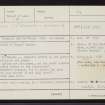 Lewis, Teampull Nan Cro' Naomh, NB45NW 1, Ordnance Survey index card, page number 1, Recto