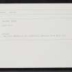 Lewis, Galson, NB45NW 2, Ordnance Survey index card, Recto
