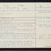 Lewis, Dun Borve, NB45NW 4, Ordnance Survey index card, page number 1, Recto