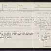 Lewis, South Dell, Aird, NB46SE 1, Ordnance Survey index card, Recto