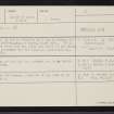 Lewis, South Dell, NB46SE 2, Ordnance Survey index card, Recto