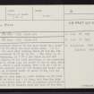 Lewis, Dun Mara, NB46SE 5, Ordnance Survey index card, page number 1, Recto