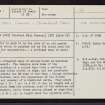 Lewis, Shulishader, Caisteal Mhic Creacail, NB53NW 1, Ordnance Survey index card, page number 1, Recto
