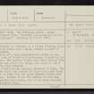 Achiltibuie, NC00NW 2, Ordnance Survey index card, page number 1, Recto