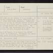 An Deilbh, Badenscaille, NC00NW 7, Ordnance Survey index card, page number 1, Recto