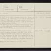 Rubha Dubh Ard, NC00SW 3, Ordnance Survey index card, Recto