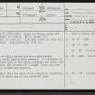 Culaig Hotel, NC02SE 2, Ordnance Survey index card, page number 1, Recto