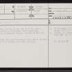 Achmeluich, NC02SE 4, Ordnance Survey index card, page number 1, Recto