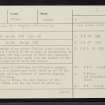 An Dun, Brough, NC03SE 1, Ordnance Survey index card, page number 1, Recto