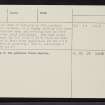 An Dun, Brough, NC03SE 1, Ordnance Survey index card, page number 2, Verso