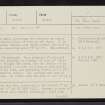 An Dun, Clashnessie, NC03SE 4, Ordnance Survey index card, page number 1, Recto