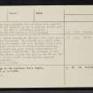 An Dun, Clashnessie, NC03SE 4, Ordnance Survey index card, page number 2, Verso