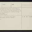 Culkein, An Dunan, NC03SW 1, Ordnance Survey index card, page number 3, Recto