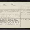 Cul Fraoich, NC03SW 2, Ordnance Survey index card, Recto