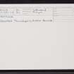 Clashmore, NC03SW 3, Ordnance Survey index card, Recto