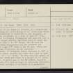 Dun Canna, NC10SW 1, Ordnance Survey index card, page number 1, Recto