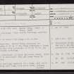 Tubeg And Easter Tubeg, NC12SE 2, Ordnance Survey index card, page number 1, Recto