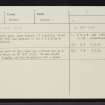 Nedd, NC13SW 4, Ordnance Survey index card, Recto