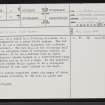 Scourie House, NC14NE 2, Ordnance Survey index card, page number 1, Recto