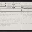 Aultivullin, NC20NE 2, Ordnance Survey index card, page number 1, Recto