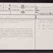 Stratheskie, NC20NE 5, Ordnance Survey index card, page number 1, Recto