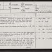 Sron Chrubaidh, NC21NE 4, Ordnance Survey index card, page number 1, Recto