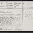 Loch Borralan East, NC21SE 2, Ordnance Survey index card, page number 1, Recto