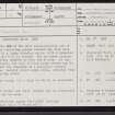 Ledmore, NC21SW 3, Ordnance Survey index card, page number 1, Recto