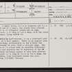 Glacbain, NC21SW 4, Ordnance Survey index card, page number 1, Recto