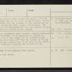 Allt Sgiathaig, NC22NW 1, Ordnance Survey index card, page number 2, Verso