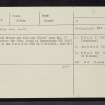 Inchnadamph, NC22SE 5, Ordnance Survey index card, Recto
