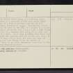 Achmore Farm, NC22SW 4, Ordnance Survey index card, page number 2, Verso