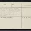 Achmore Farm, NC22SW 9, Ordnance Survey index card, page number 2, Verso