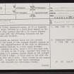 Rhiconich, NC25SE 1, Ordnance Survey index card, page number 1, Recto