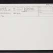 Achriesgill Bridge, NC25SE 8, Ordnance Survey index card, Recto
