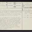 Glen Oykel, NC30NW 7, Ordnance Survey index card, page number 1, Recto