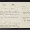 Loch More, NC33NW 1, Ordnance Survey index card, page number 1, Recto