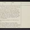 Loch Croispol, NC36NE 2, Ordnance Survey index card, page number 3, Recto