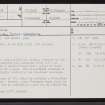 Keoldale, NC36NE 23, Ordnance Survey index card, page number 1, Recto