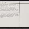 Loch Borralie South, NC36NE 25, Ordnance Survey index card, page number 2, Verso