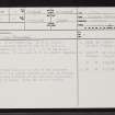 Sarsgrum, NC36SE 9, Ordnance Survey index card, page number 1, Recto