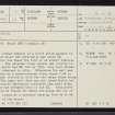Achness, NC40SE 2, Ordnance Survey index card, page number 1, Recto