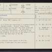 Achaneas, NC40SE 3, Ordnance Survey index card, page number 1, Recto