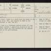 Invercassley, NC40SE 7, Ordnance Survey index card, page number 1, Recto