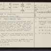 Cladh A Chnocain, NC40SW 1, Ordnance Survey index card, page number 1, Recto