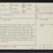 Dail Langwell, NC41SW 1, Ordnance Survey index card, page number 1, Recto