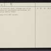 Dail Langwell, NC41SW 1, Ordnance Survey index card, page number 2, Verso