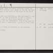 Dun Dornaigil, NC44NE 3, Ordnance Survey index card, page number 2, Verso